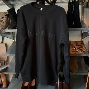 Lululemon Oversized logo crewnexk sweatshirt